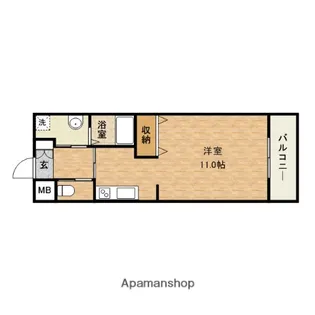 すみれハイツ【102号室】の間取り