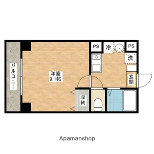 プレアデス東中本【3階】の間取り