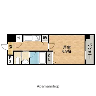 エス・キュート上本町イースト【9階】の間取り