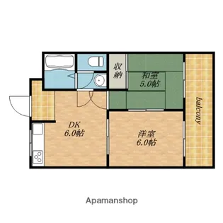 グランド・パレスジュイレー【5階】の間取り