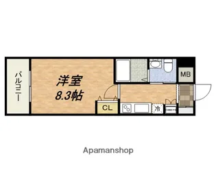 ディナスティ玉造【11階】の間取り