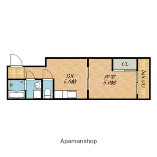 岡本マンション【201号室】の間取り