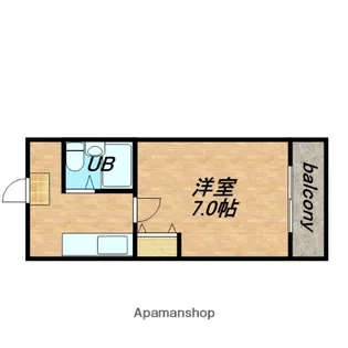 オーキッドヴィラ今里【406号室】の間取り