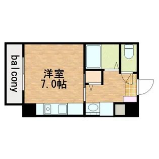 パークモダン高井田【6階】の間取り