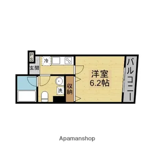 ワイズレジデンス北巽【407号室】の間取り