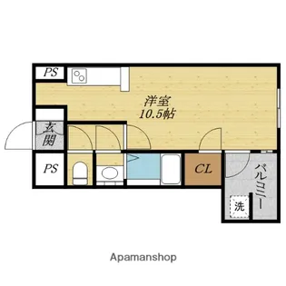 BELL緑橋【302号室】の間取り