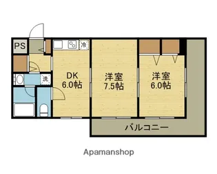 ジェイプライド今里南【4階】の間取り
