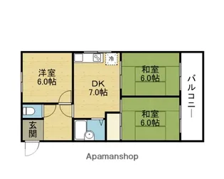 巽セントポーリア【3階】の間取り
