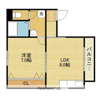 グランツ鴫野東【3階】の間取り