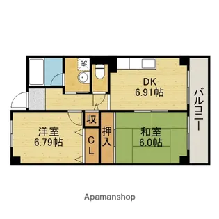 プロスペール玉津【2階】の間取り