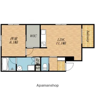 CAST緑橋【2階】の間取り