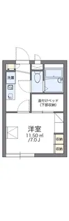 レオパレスNEO ZIOUN【1階】の間取り