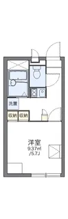 レオパレス鴫野 ふるさと【1階】の間取り