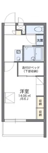 レオパレスルミナス イースト【1階】の間取り