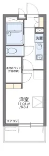 レオパレスE サクセス【4階】の間取り