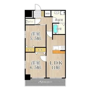 メゾン・デ・ノムラ島之内【12階】の間取り