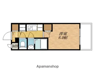 プレサンス玉造駅前 【4階】の間取り