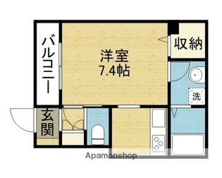 MAISON MOMENT【102号室】の間取り