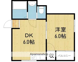 ハイツマスダ大今里南【302号室】の間取り