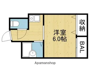 グリーンブリッジB【4階】の間取り