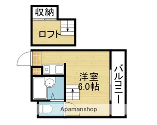 シルクロード勝山Ⅱ【404号室】の間取り