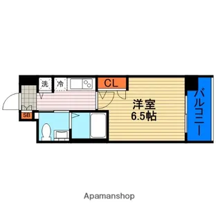 エスリード谷町六丁目【11階】の間取り