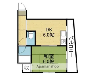 MARUOハイツ【50A号室】の間取り