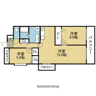 ネオコーポ桃谷【1001号室】の間取り