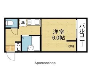 カーサエストマーレ【401号室】の間取り