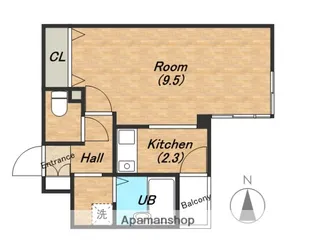 フェリーチェ本町EST【305号室】の間取り
