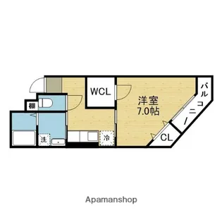 コーポエビス【301号室】の間取り