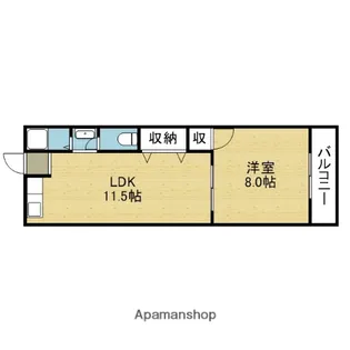 西林マンション【3階】の間取り