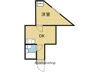 エイチツーオー第六ビル【1階】の間取り