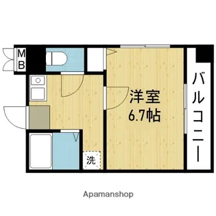 FLAT34深江橋【506号室】の間取り