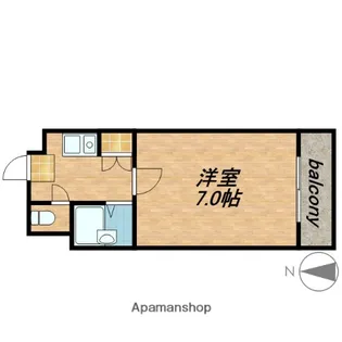 ファミーユ今里【306号室】の間取り