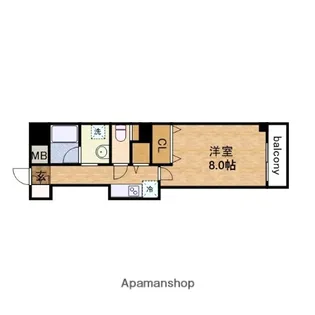 メゾンルージュ小橋【3階】の間取り