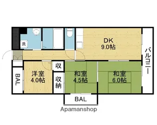 サンリッツ巽【104号室】の間取り