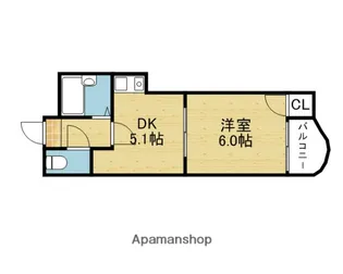 ベル・タツミ【3階】の間取り