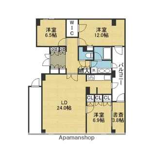 3SLDKの間取り画像