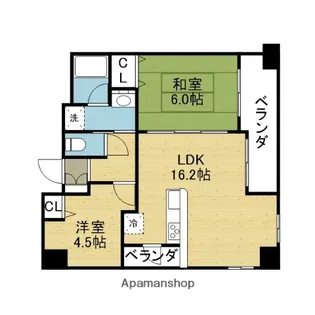 セイワパレス新深江【3階】の間取り