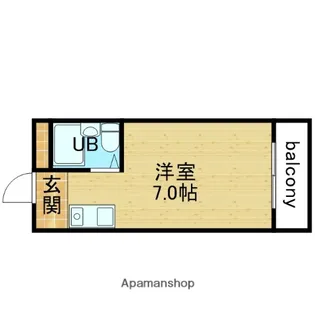 大宝新深江CTスクエア【513号室】の間取り
