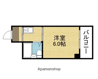 ローズマンション今里【401号室】の間取り