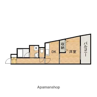 ベルビュー7番館【6階】の間取り