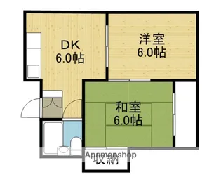ロイヤルハイツ緑橋【405号室】の間取り
