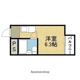 キャピタル今里【306号室】の間取り