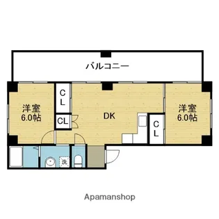 ニューハイツアサヒ【4階】の間取り