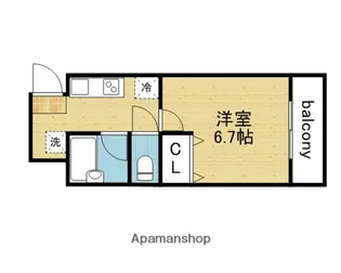 ポポラーレ憩【4階】の間取り