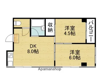ロイヤル丸文【607号室】の間取り