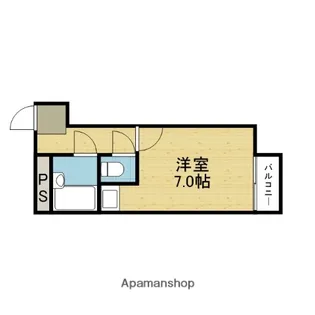 アパートメント新深江【5階】の間取り
