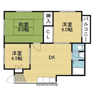 生野第2ハイツ【8階】の間取り